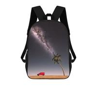 sinyumoney Mochila Escolar Infantil Impresa En 3D Red Car Tree And Milky Way Para Niños Mochilas De Viaje De Alta Capacidad Bolsas Para Libros Mochila Escolar Infantil Mochila 17inch