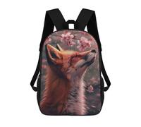 sinyumoney Mochila Escolar Infantil Impresa En 3D Red Fox Cherry Blossom Mochilas De Viaje De Alta Capacidad Para Niños Mochilas De Libros De Moda Mochila Escolar Infantil 17inch