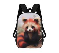 sinyumoney Mochila Escolar Infantil Impresa En 3D Red Panda Furry Panda Bear Mochilas De Viaje De Alta Capacidad Para Niños Mochilas De Libros De Moda Mochila Escolar Infantil 17inch