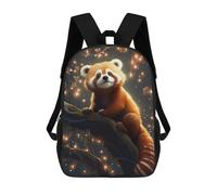 sinyumoney Mochila Escolar Infantil Impresa En 3D Red Panda in Enchanted Forest Para Niños Mochilas De Viaje De Alta Capacidad Bolsas Para Libros Mochila Escolar Infantil Mochila 17inch
