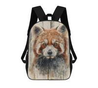 sinyumoney Mochila Escolar Infantil Impresa En 3D Red Panda Watercolor Gaze Mochilas De Viaje De Alta Capacidad Para Niños Mochilas De Libros De Moda Mochila Escolar Infantil 17inch