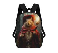 sinyumoney Mochila Escolar Infantil Impresa En 3D Red Squirrel Wizard Mochila Escolar Infantil Mochilas De Viaje Mochilas De Moda Mochilas De Gran Capacidad 17inch
