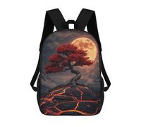 sinyumoney Mochila Escolar Infantil Impresa En 3D Red Tree on Lava Field Mochila Escolar Infantil Mochilas De Viaje Mochilas De Moda Mochilas De Gran Capacidad 17inch