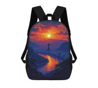 sinyumoney Mochila Escolar Infantil Impresa En 3D Rio De Janeiro Sunset 17inch Para Niños, Mochila De Viaje De Alta Capacidad, Mochila Escolar De Moda Para Niños