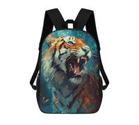 sinyumoney Mochila Escolar Infantil Impresa En 3D Roaring Tiger Art Print Para Niños Mochilas De Viaje De Alta Capacidad Bolsas Para Libros Mochila Escolar Infantil Mochila 17inch