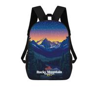 sinyumoney Mochila Escolar Infantil Impresa En 3D Rocky Mountain National Park Mochila De Viaje De Alta Capacidad Para Libros Mochilas De Moda Para Niños Mochila Escolar Informal 17inch