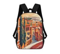 sinyumoney Mochila Escolar Infantil Impresa En 3D Rome Italy Minimalist Mochilas Para Libros Mochilas De Viaje Informales Mochila De Gran Capacidad Para Niños 17inch