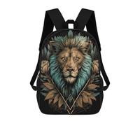 sinyumoney Mochila Escolar Infantil Impresa En 3D Royal Lion's Majesty Para Niños, Mochila De Viaje De Alta Capacidad, Mochila Informal Para Niños 17inch