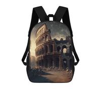 sinyumoney Mochila Escolar Infantil Impresa En 3D Ruined Colosseum in Rome Mochila Escolar Infantil Mochilas De Viaje Mochilas De Moda Mochilas De Gran Capacidad 17inch