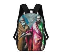 sinyumoney Mochila Escolar Infantil Impresa En 3D Saint Peter And Saint Paul Mochilas De Viaje De Alta Capacidad Para Niños Mochilas De Libros De Moda Mochila Escolar Infantil 17inch