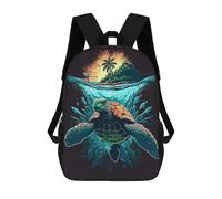 sinyumoney Mochila Escolar Infantil Impresa En 3D Sea Turtle Paradise Mochilas De Moda Informales Mochilas Infantiles Mochila Informal Para Exteriores Bolsas De Viaje Bonitas 17inch