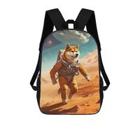 sinyumoney Mochila Escolar Infantil Impresa En 3D Shiba Inu Mars Mochilas De Viaje De Alta Capacidad Para Niños Mochilas De Libros De Moda Mochila Escolar Infantil 17inch
