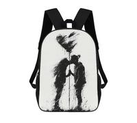 sinyumoney Mochila Escolar Infantil Impresa En 3D Silhouette Kiss with Heart Mochilas De Viaje De Alta Capacidad Para Niños Mochilas De Libros De Moda Mochila Escolar Infantil 17inch
