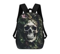 sinyumoney Mochila Escolar Infantil Impresa En 3D Skull Head 4 Mochila Mochilas Deportivas Para Niños Y Niñas Mochila De Moda 17inch