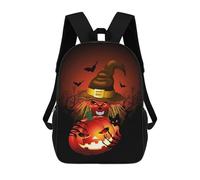 sinyumoney Mochila Escolar Infantil Impresa En 3D Skull Witch Monster Mochilas Para Libros Mochilas De Viaje Informales Mochila De Gran Capacidad Para Niños 17inch