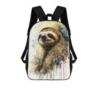 sinyumoney Mochila Escolar Infantil Impresa En 3D Sloth Watercolor Design Mochilas De Moda Informales Mochilas Infantiles Mochila Informal Para Exteriores Bolsas De Viaje Bonitas 17inch