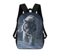 sinyumoney Mochila Escolar Infantil Impresa En 3D Snowy Mountain Tiger Majesty 17inch Para Niños, Mochila De Viaje De Alta Capacidad, Mochila Escolar De Moda Para Niños