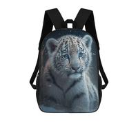 sinyumoney Mochila Escolar Infantil Impresa En 3D Snowy Tiger Cub Mochila Mochilas Deportivas Para Niños Y Niñas Mochila De Moda 17inch