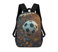 sinyumoney Mochila Escolar Infantil Impresa En 3D Soccer Ball in Net Mochila Escolar Infantil Mochilas De Viaje Mochilas De Moda Mochilas De Gran Capacidad 17inch