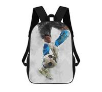 sinyumoney Mochila Escolar Infantil Impresa En 3D Soccer Player Kicking Mochilas Para Libros Mochilas De Viaje Informales Mochila De Gran Capacidad Para Niños 17inch
