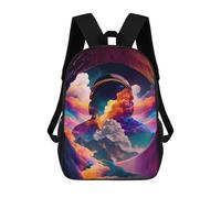 sinyumoney Mochila Escolar Infantil Impresa En 3D Space Clouds Colorful Mochila Mochilas Deportivas Para Niños Y Niñas Mochila De Moda 17inch