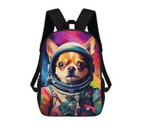 sinyumoney Mochila Escolar Infantil Impresa En 3D Space Dog Adventure -31 17inch Para Niños, Mochila De Viaje De Alta Capacidad, Mochila Escolar De Moda Para Niños