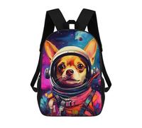 sinyumoney Mochila Escolar Infantil Impresa En 3D Space Dog Adventure-80 17inch Para Niños, Mochila De Viaje De Alta Capacidad, Mochila Escolar De Moda Para Niños
