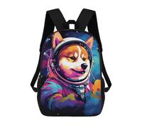 sinyumoney Mochila Escolar Infantil Impresa En 3D Space Dog Astronaut Art Print-17 17inch Para Niños, Mochila De Viaje De Alta Capacidad, Mochila Escolar De Moda Para Niños