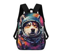 sinyumoney Mochila Escolar Infantil Impresa En 3D Space Dog Explorer-137 17inch Para Niños, Mochila De Viaje De Alta Capacidad, Mochila Escolar De Moda Para Niños