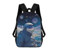 sinyumoney Mochila Escolar Infantil Impresa En 3D Space Explorer Astronaut Artwork -2 17inch Para Niños, Mochila De Viaje De Alta Capacidad, Mochila Escolar De Moda Para Niños