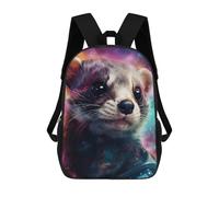 sinyumoney Mochila Escolar Infantil Impresa En 3D Space Ferret Adventure Para Niños Mochilas De Viaje De Alta Capacidad Bolsas Para Libros Mochila Escolar Infantil Mochila 17inch