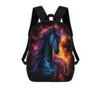 sinyumoney Mochila Escolar Infantil Impresa En 3D Space Horse Galaxy Mochila Escolar Infantil Mochilas De Viaje Mochilas De Moda Mochilas De Gran Capacidad 17inch