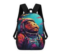 sinyumoney Mochila Escolar Infantil Impresa En 3D Space Monkey Adventure -1 17inch Para Niños, Mochila De Viaje De Alta Capacidad, Mochila Escolar De Moda Para Niños