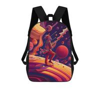 sinyumoney Mochila Escolar Infantil Impresa En 3D Space Musician Mochila Mochilas Deportivas Para Niños Y Niñas Mochila De Moda 17inch