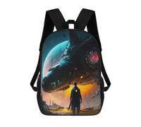 sinyumoney Mochila Escolar Infantil Impresa En 3D Space Odyssey Alone in The Stars Mochila Mochilas Deportivas Para Niños Y Niñas Mochila De Moda 17inch