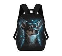 sinyumoney Mochila Escolar Infantil Impresa En 3D Space Pup Cosmic Canine Art -6 17inch Para Niños, Mochila De Viaje De Alta Capacidad, Mochila Escolar De Moda Para Niños