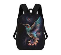 sinyumoney Mochila Escolar Infantil Impresa En 3D Spectral Hummingbird Mochila Mochilas Deportivas Para Niños Y Niñas Mochila De Moda 17inch
