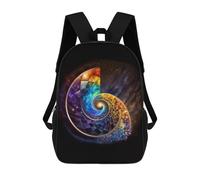 sinyumoney Mochila Escolar Infantil Impresa En 3D Spiral of Life 17inch Para Niños, Mochila De Viaje De Alta Capacidad, Mochila Escolar De Moda Para Niños