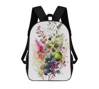 sinyumoney Mochila Escolar Infantil Impresa En 3D Spring Flowers Watercolor Mochilas De Viaje De Alta Capacidad Para Niños Mochilas De Libros De Moda Mochila Escolar Infantil 17inch