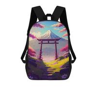 sinyumoney Mochila Escolar Infantil Impresa En 3D Spring In Japan Mochila De Viaje De Alta Capacidad Para Libros Mochilas De Moda Para Niños Mochila Escolar Informal 17inch