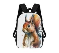 sinyumoney Mochila Escolar Infantil Impresa En 3D Squirrel in Watercolor Mochila Mochilas Deportivas Para Niños Y Niñas Mochila De Moda 17inch