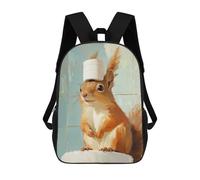 sinyumoney Mochila Escolar Infantil Impresa En 3D Squirrel with Toilet Paper Hat Mochila Escolar Infantil Mochilas De Viaje Mochilas De Moda Mochilas De Gran Capacidad 17inch
