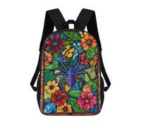 sinyumoney Mochila Escolar Infantil Impresa En 3D Stained Glass Spider Mochilas De Moda Informales Mochilas Infantiles Mochila Informal Para Exteriores Bolsas De Viaje Bonitas 17inch