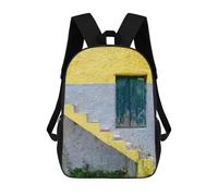 sinyumoney Mochila Escolar Infantil Impresa En 3D Stairway to Yellow Heaven Mochilas De Viaje De Alta Capacidad Para Niños Mochilas De Libros De Moda Mochila Escolar Infantil 17inch