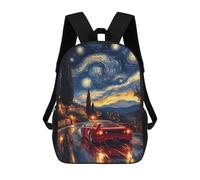 sinyumoney Mochila Escolar Infantil Impresa En 3D Starry Night F40 Mochila De Viaje De Alta Capacidad Para Libros Mochilas De Moda Para Niños Mochila Escolar Informal 17inch