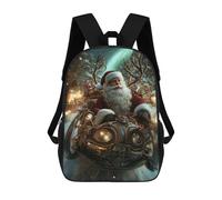 sinyumoney Mochila Escolar Infantil Impresa En 3D Steampunk Santa Claus Mochila Mochilas Deportivas Para Niños Y Niñas Mochila De Moda 17inch