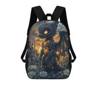sinyumoney Mochila Escolar Infantil Impresa En 3D Stone Dragon in Meadow Para Niños Mochilas De Viaje De Alta Capacidad Bolsas Para Libros Mochila Escolar Infantil Mochila 17inch