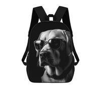sinyumoney Mochila Escolar Infantil Impresa En 3D Stylish Dog in Shades Mochila Escolar Infantil Mochilas De Viaje Mochilas De Moda Mochilas De Gran Capacidad 17inch