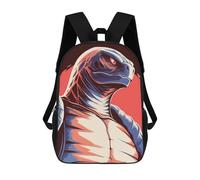 sinyumoney Mochila Escolar Infantil Impresa En 3D Stylized Turtle Illustration Mochilas Para Libros Mochilas De Viaje Informales Mochila De Gran Capacidad Para Niños 17inch