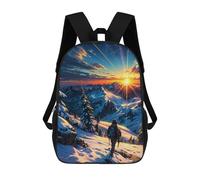 sinyumoney Mochila Escolar Infantil Impresa En 3D Sunrise Top The Mountain Mochilas Para Libros Mochilas Escolares De Viaje De Alta Capacidad Para Niños/estudiantes/adultos 17inch
